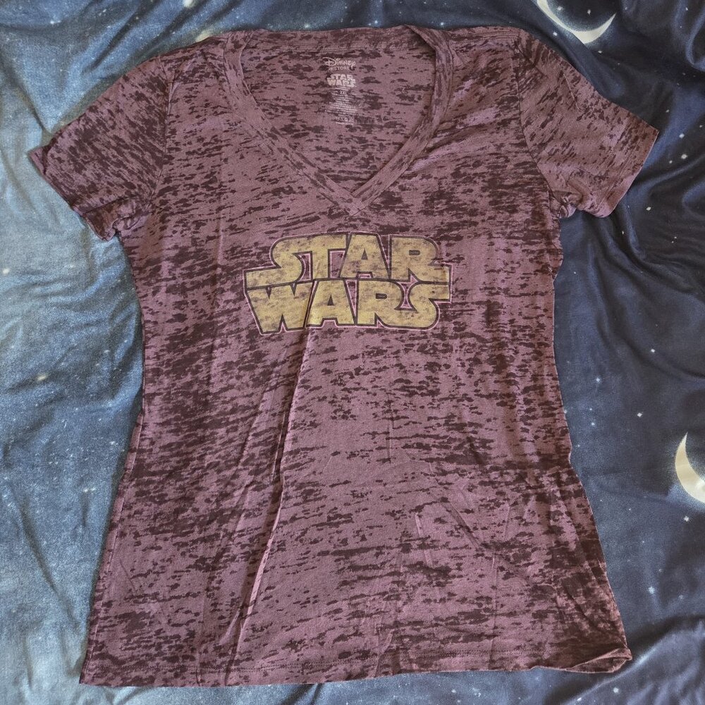 Disney Star Wars Limited Edition Purple Burnout T-Shirt XXL NEW